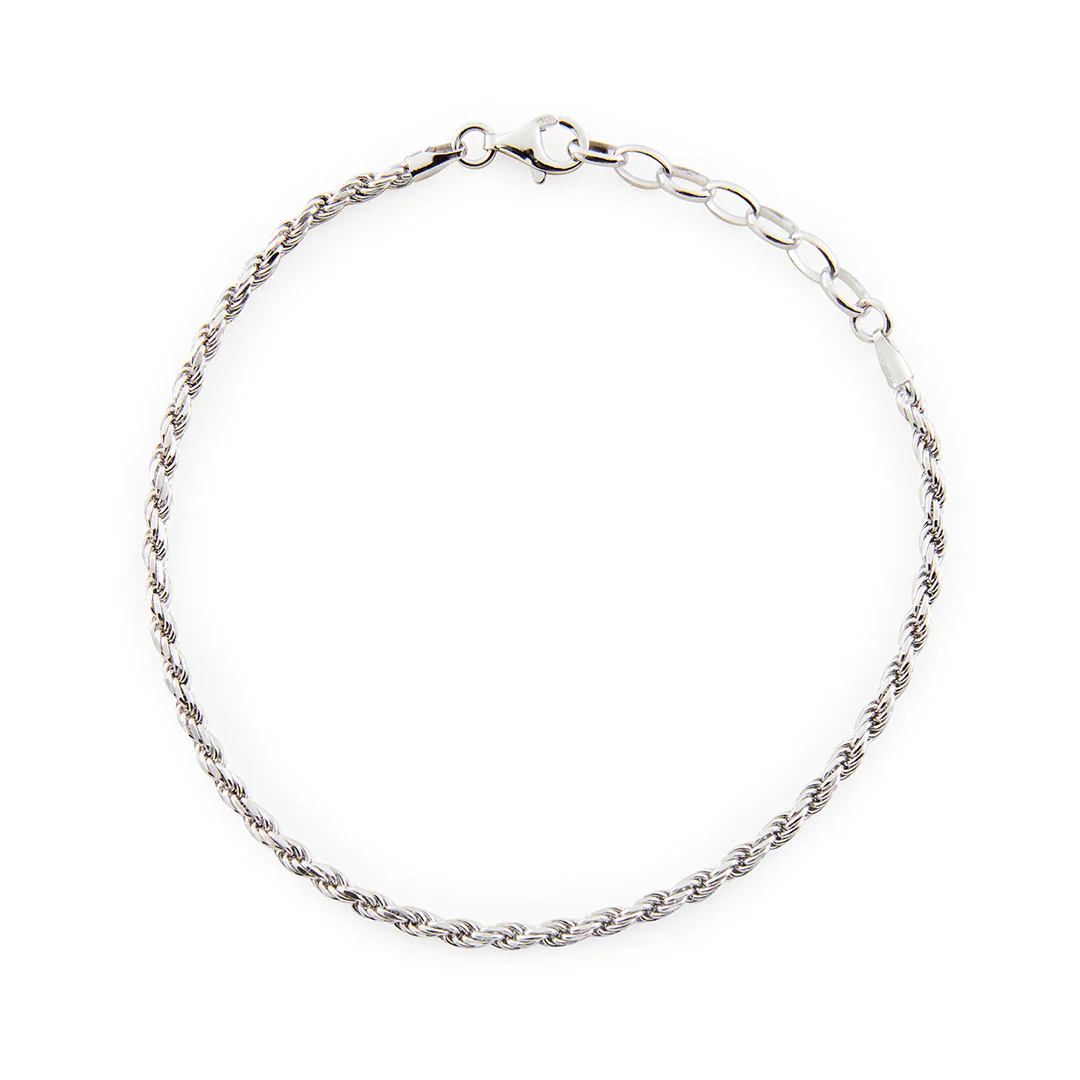 Silver Rope Bracelet - Image 4