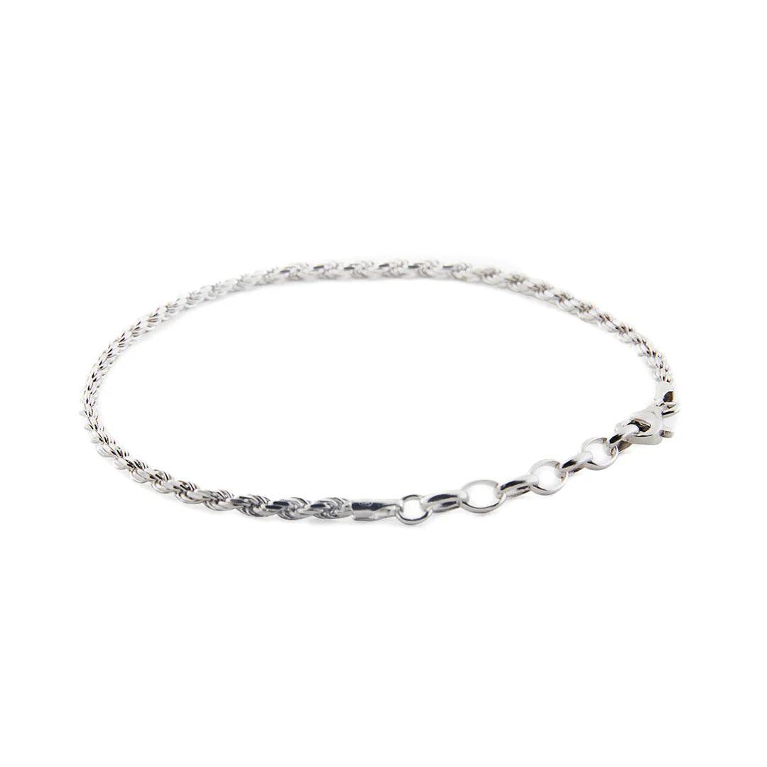Silver Rope Bracelet - Image 5