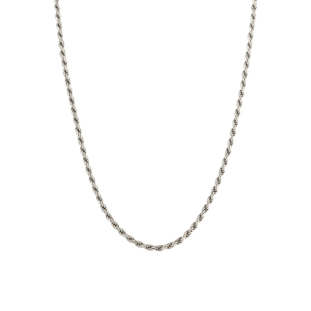 Silver Rope Necklace - Image 3