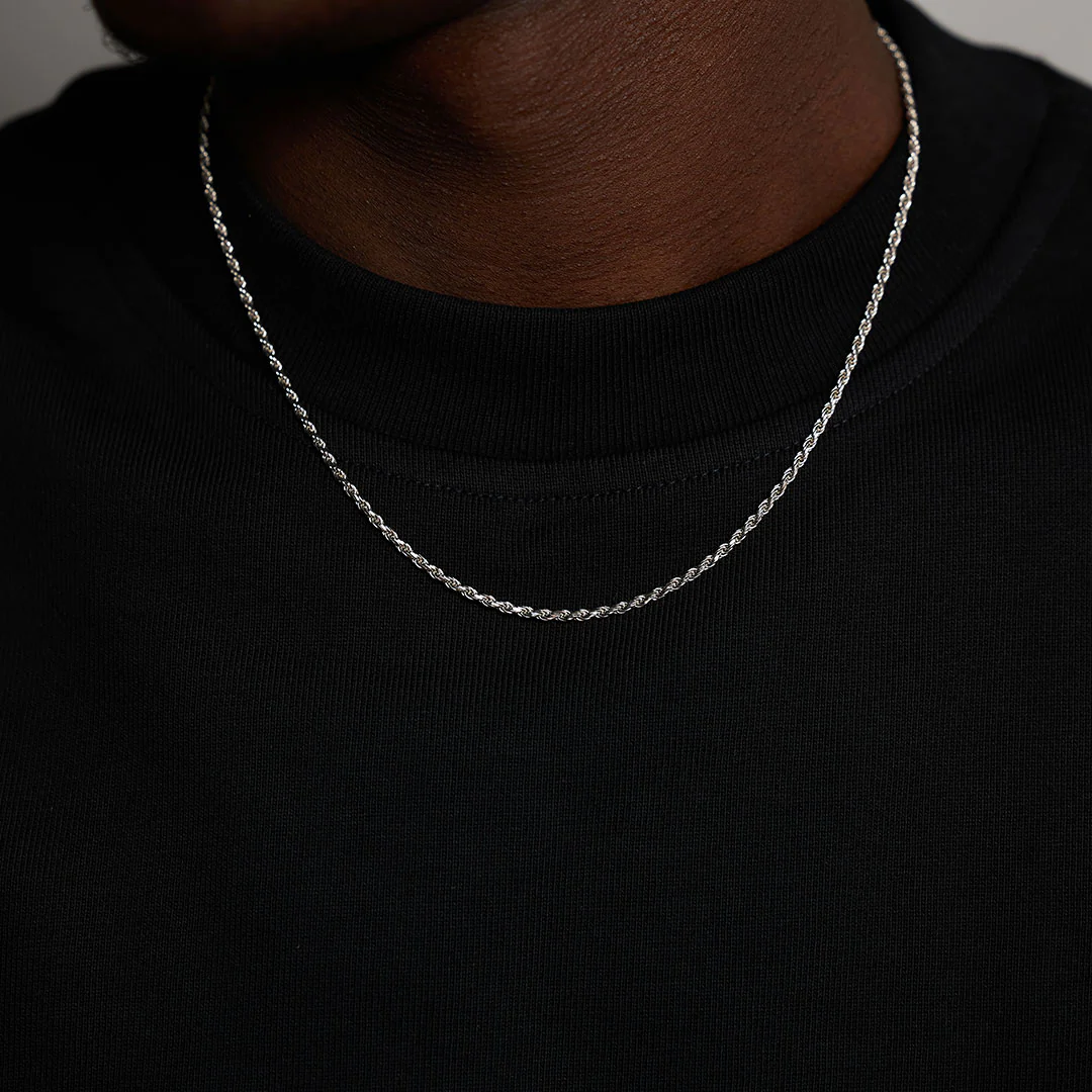 Silver Rope Necklace - Image 6
