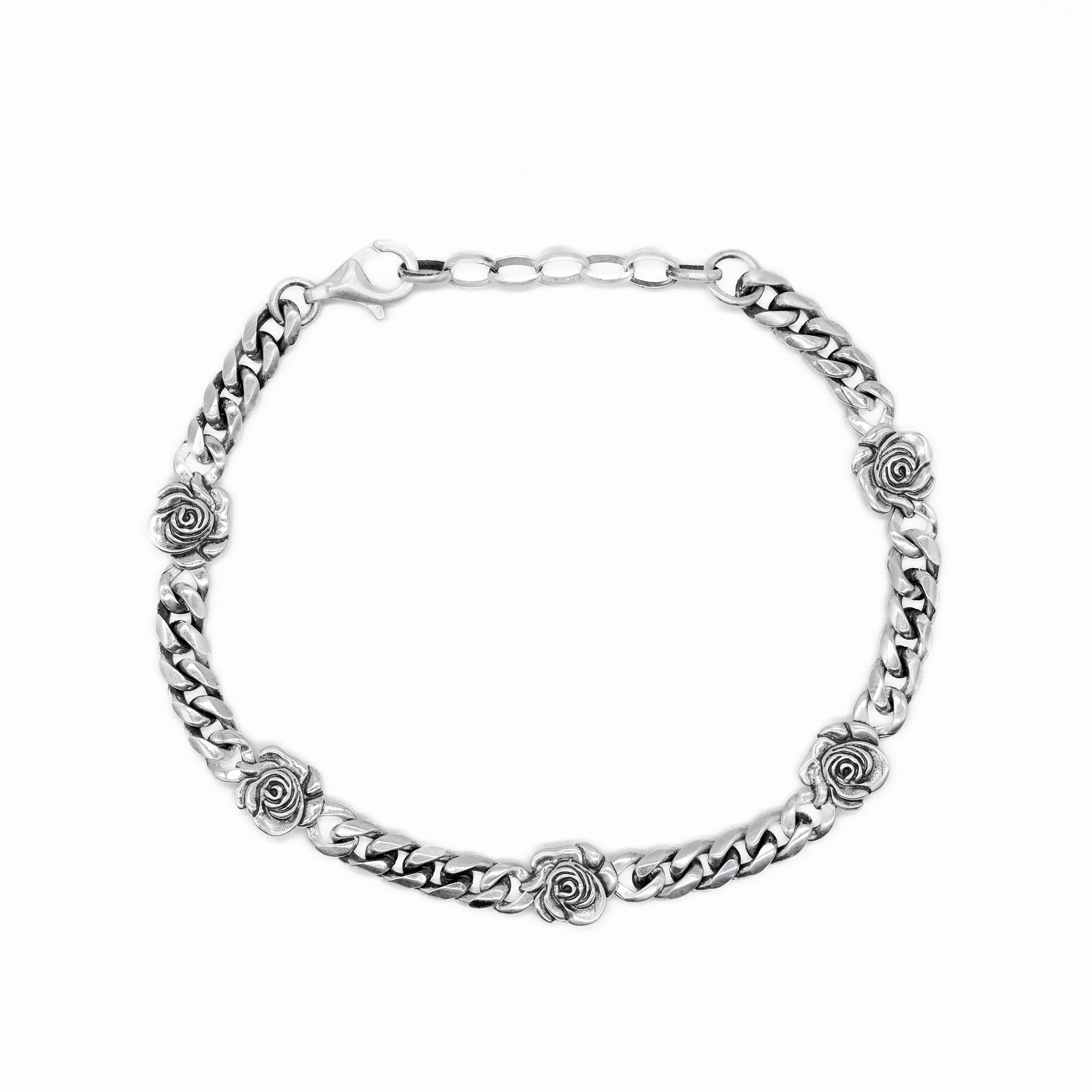 Silver Rose Bracelet - Image 2
