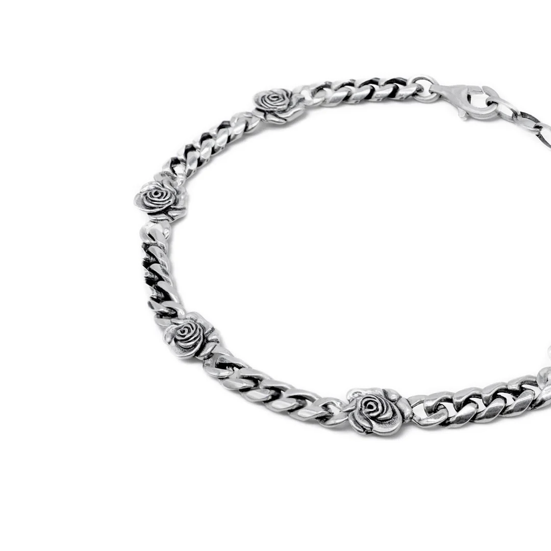 Silver Rose Bracelet - Image 5