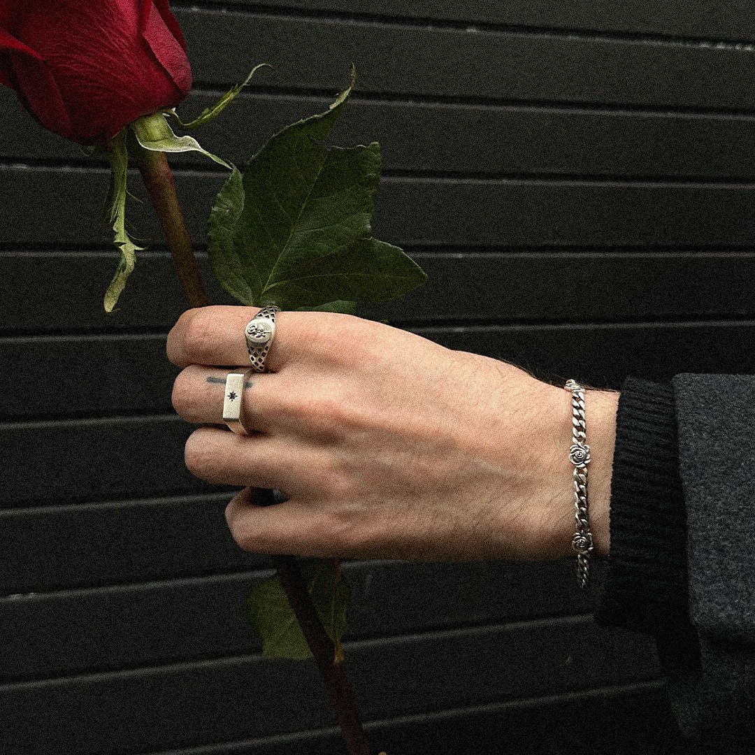 Silver Rose Bracelet - Image 6
