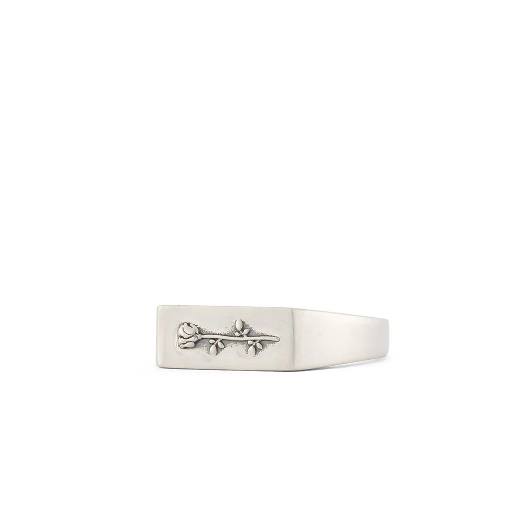 Silver Rose Ring - Image 2