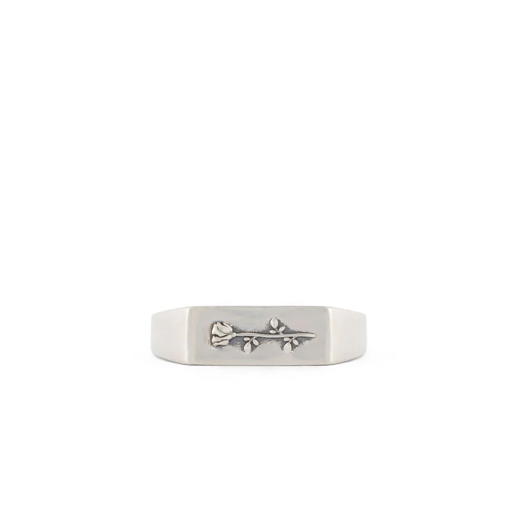 Silver Rose Ring - Image 3