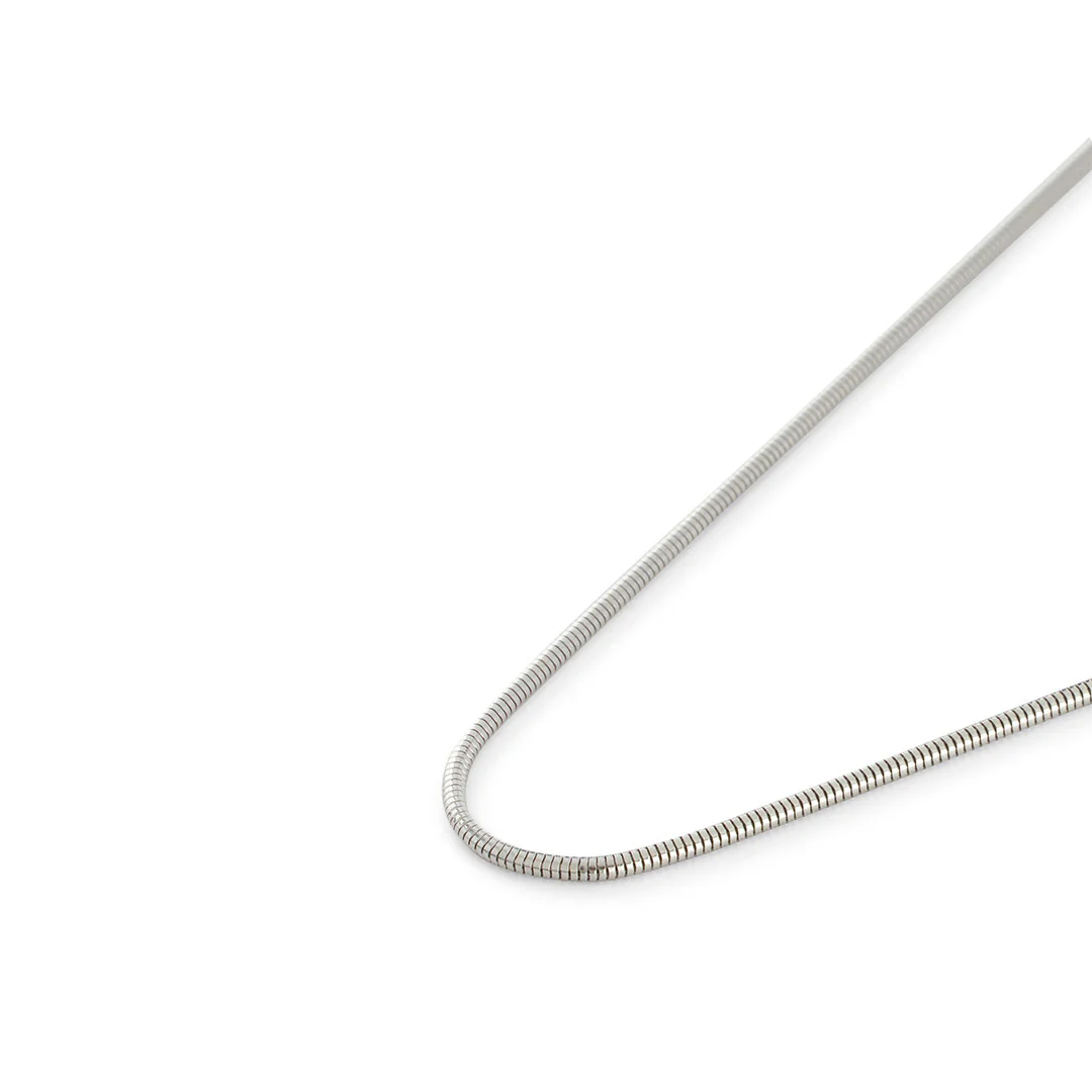 Silver Rounded Snake Chain - Image 4