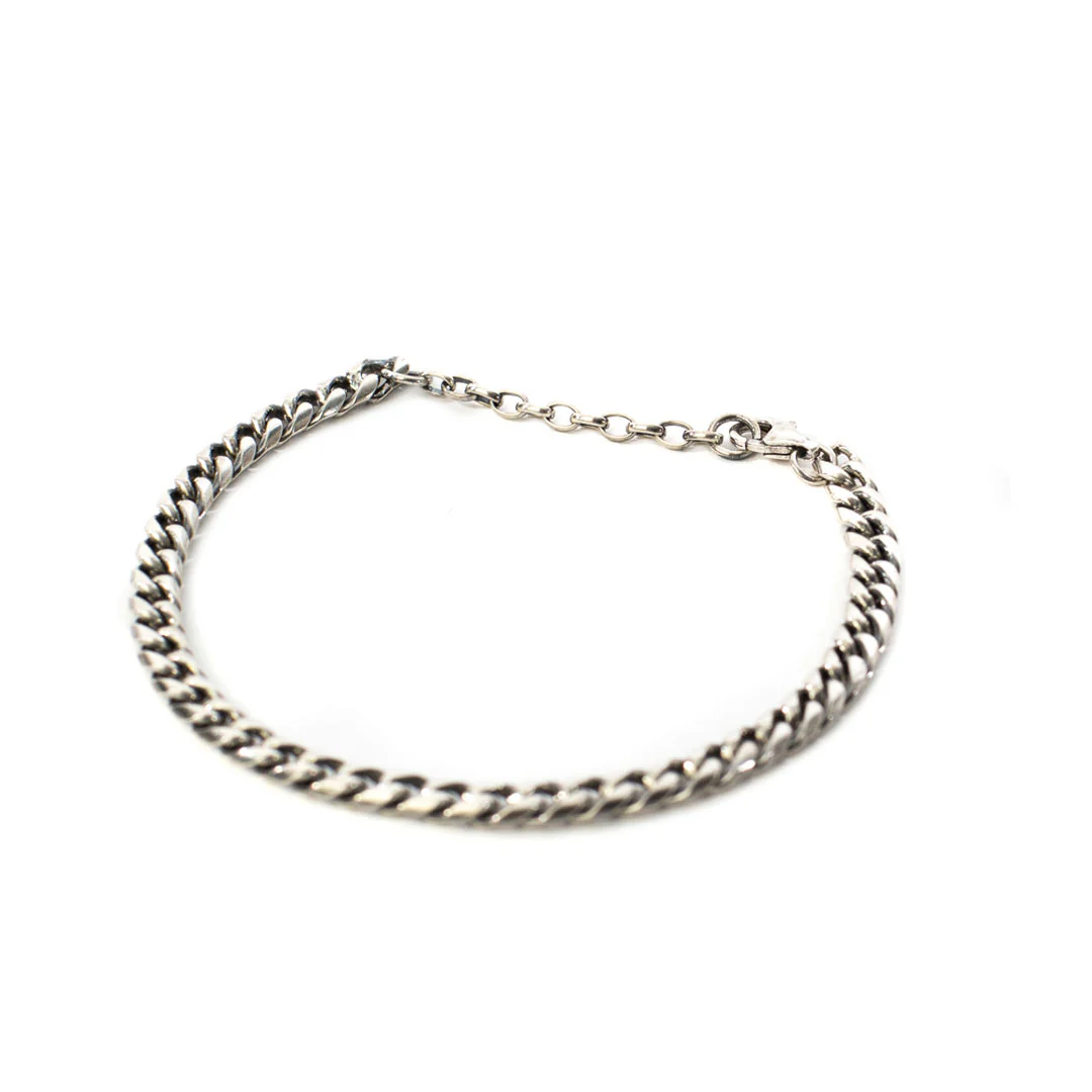 Silver 5mm Curb Bracelet - Image 4