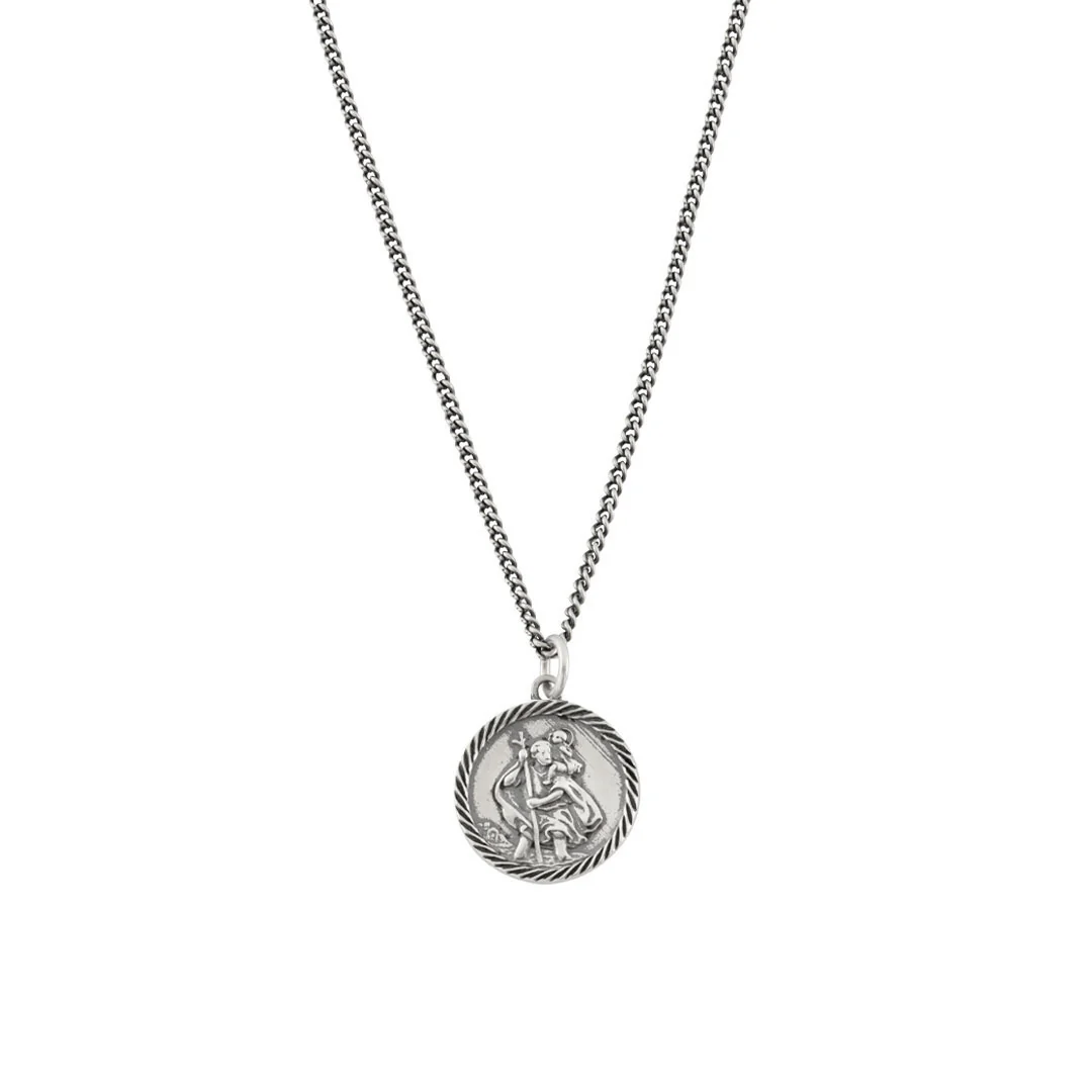 Silver St Christopher Necklace - Image 3