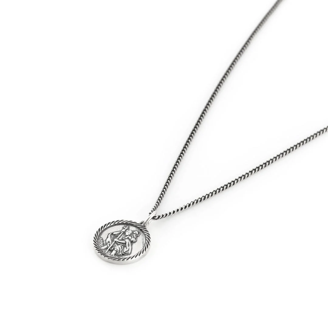 Silver St Christopher Necklace - Image 4