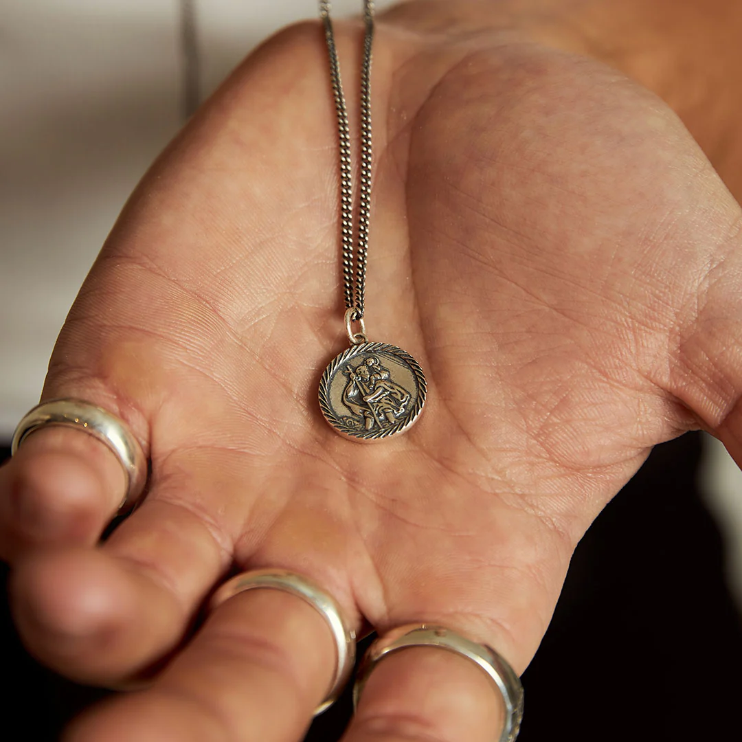 Silver St Christopher Necklace - Image 6