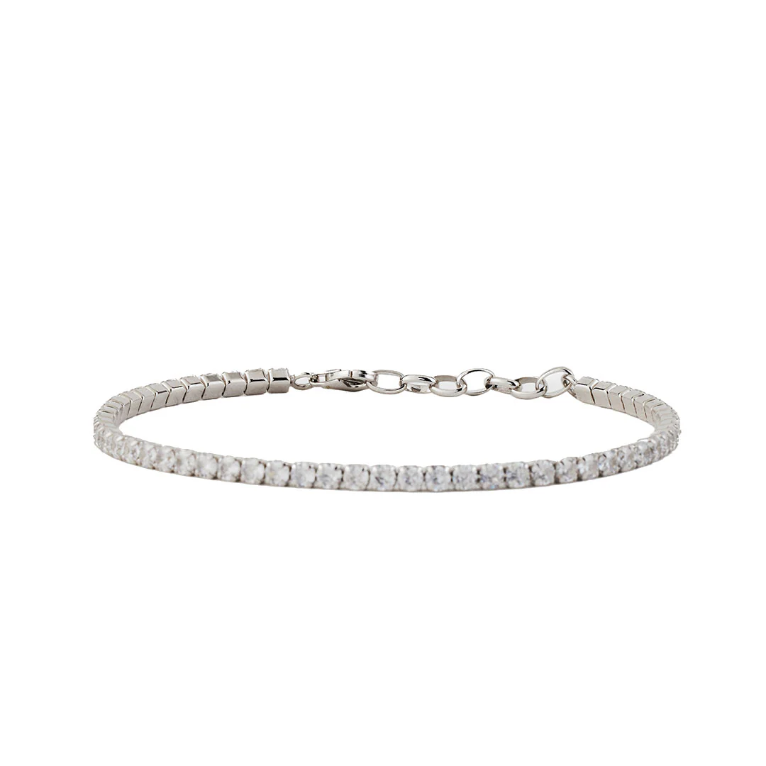 Silver Tennis Chain Bracelet - Image 5
