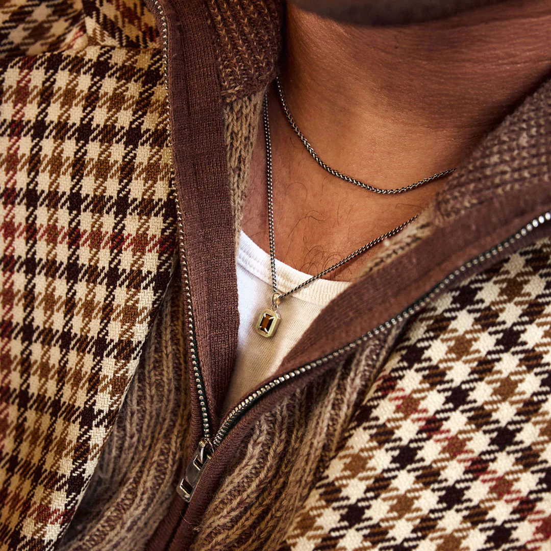 Silver Tigers Eye Blush Necklace - Image 7