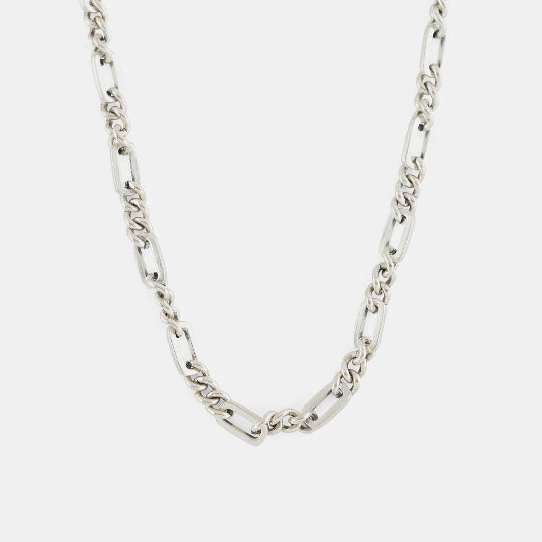 Silver Track Chain Necklace - Image 3