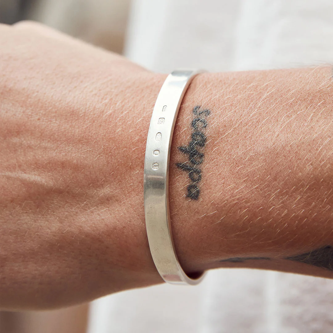 Silver Traditional Hallmark Cuff - Image 5