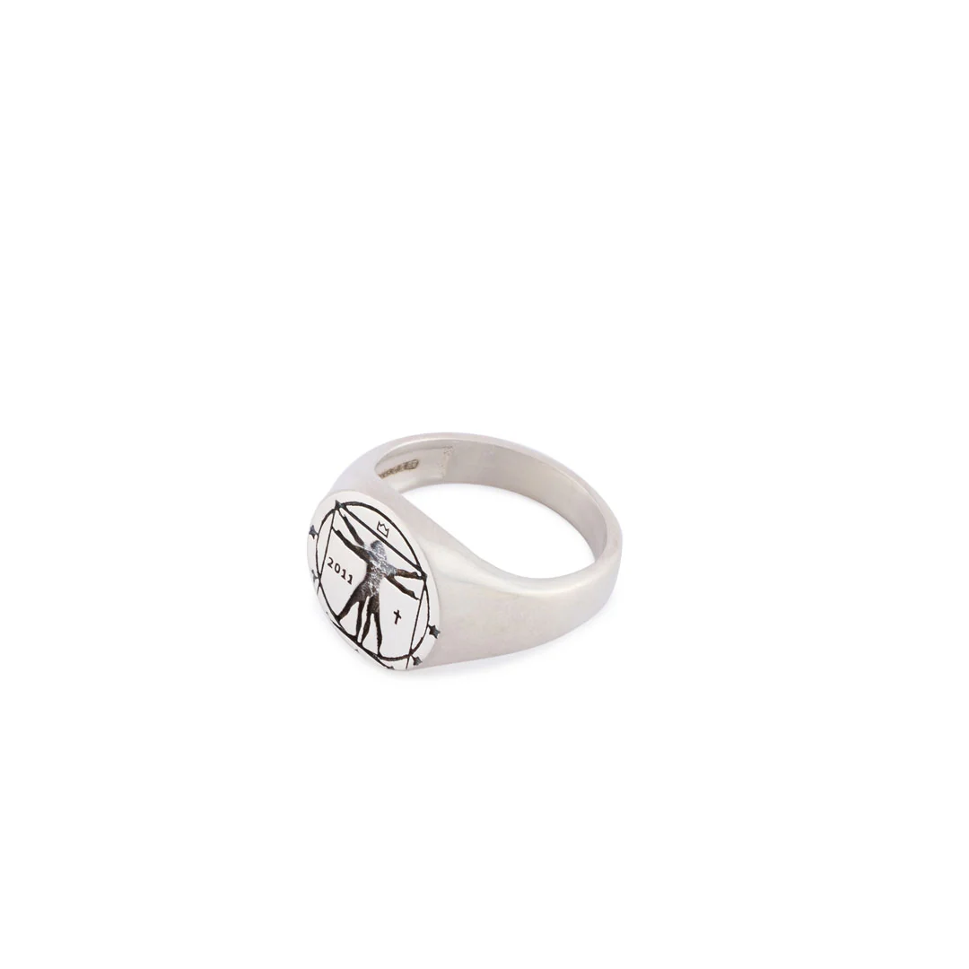 Silver Vitruvian Ring - Image 4