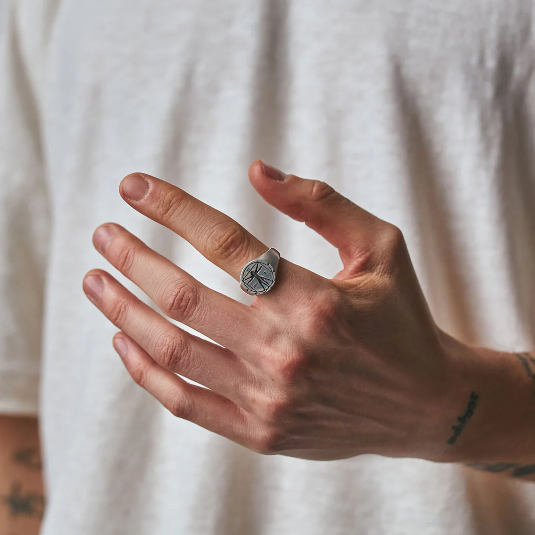 Silver Vitruvian Ring - Image 5