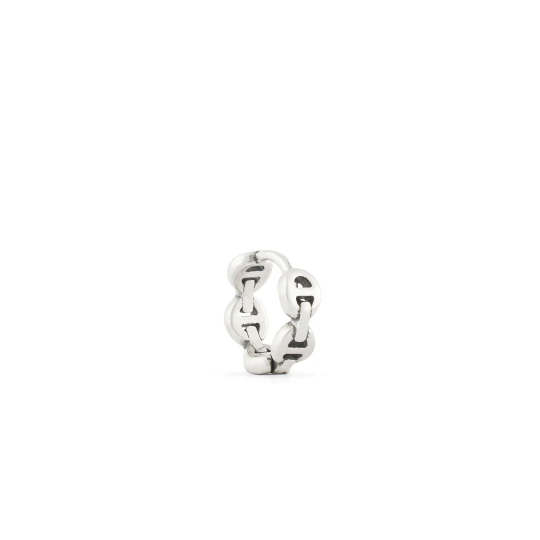 Silver Wanted Hoop Earring - Image 4